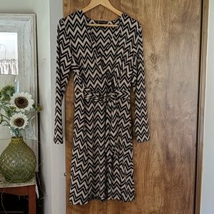 INC faux wrap dress
